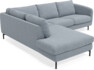 Madison - 2-sits soffa med divan vänster - Blå
