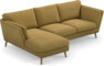 Madison Lux - 2-sits soffa med schäslong vänster - Gul