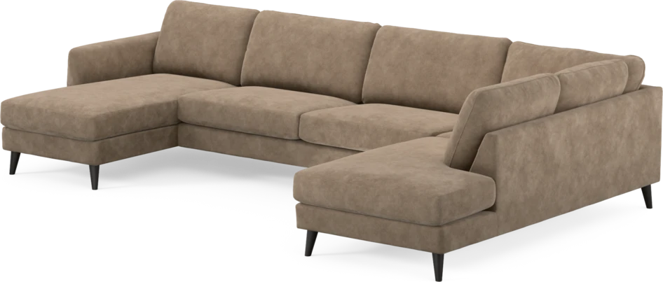Bridge - 3-sits soffa med schäslong vänster och divan höger - Beige