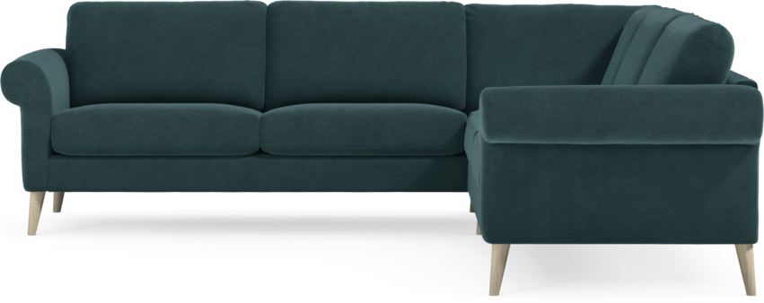 Bridge - Hörnsoffa, 2+2-sits - Blå