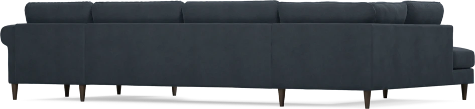 Bridge - 3-sits soffa med divan vänster och schäslong höger - Blå