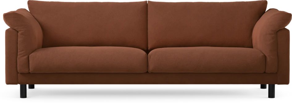 Cherrie - 4-sits soffa, fast klädsel - Orange
