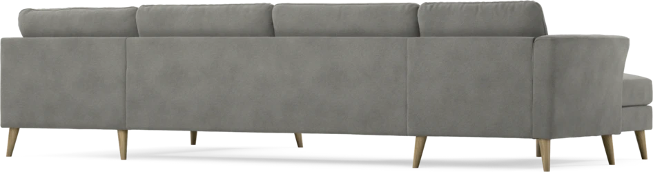 Bridge - 3-sits soffa med schäslong vänster och divan höger - Grå