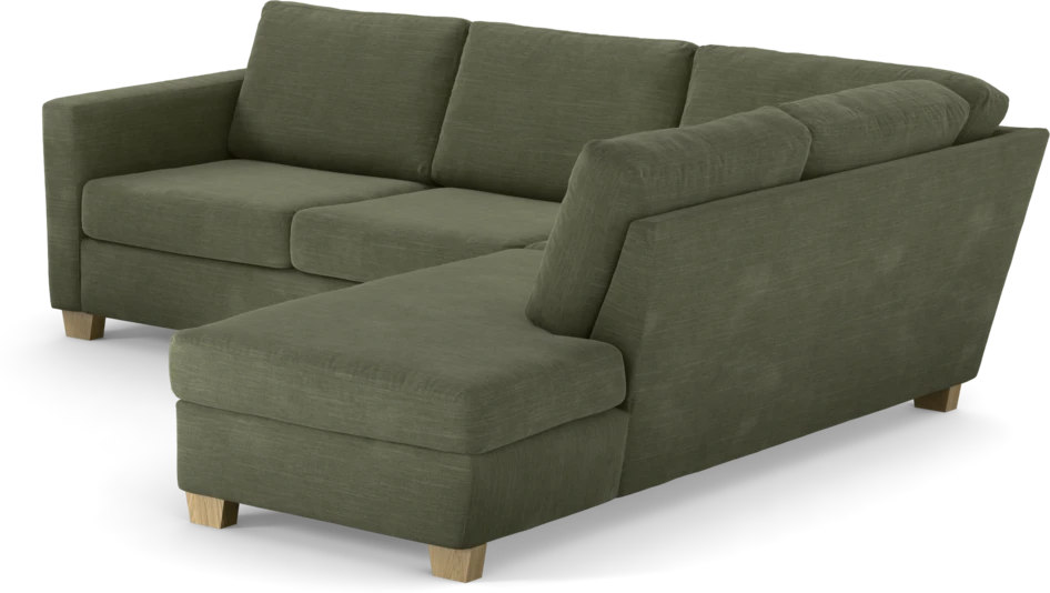 Friday - 2,5-sits soffa med divan höger - Grön
