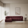 Bella - 3-sits soffa med divan vänster - Röd