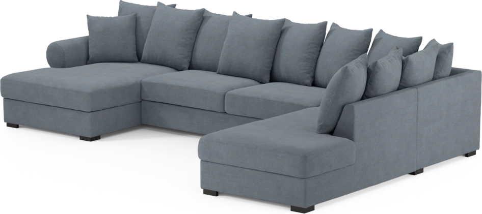 Town - 3-sits soffa med divan höger och schäslong vänster - Blå