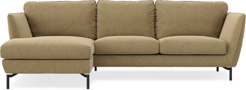 Madison Lux - 2-sits soffa med schäslong vänster - Brun