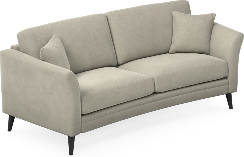 Eden - 2,5-sits soffa svängd - Brun