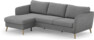 County - 3-sits soffa med flyttbar schäslong - Grå