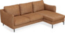 Madison - 2-sits soffa med schäslong höger - Orange