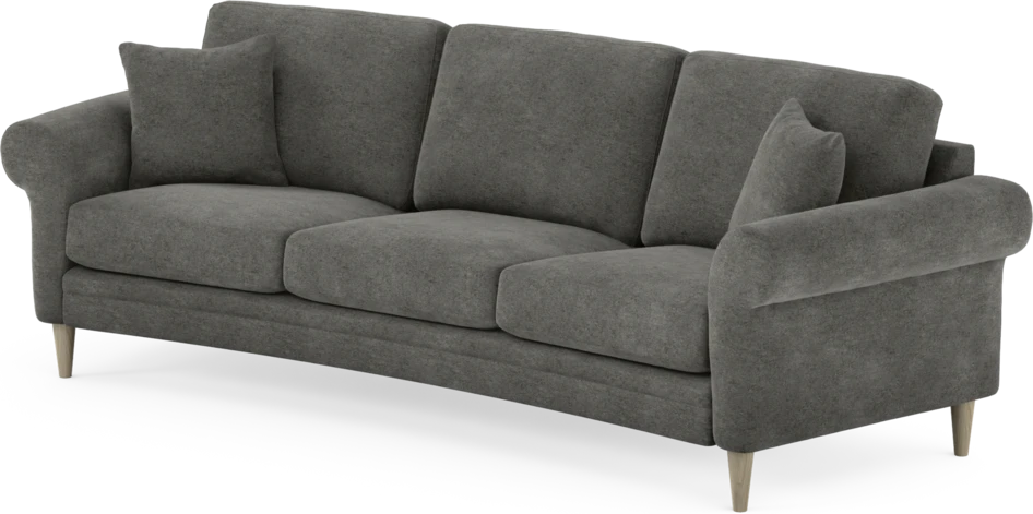 Eden - 3-sits soffa svängd - Grå