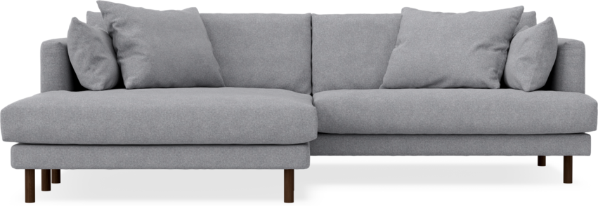 Harper - 4-sits med schäslong XL vänster - Grå