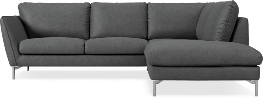 Madison - 2-sits soffa med divan höger - Grå