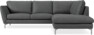 Madison - 2-sits soffa med divan höger - Grå