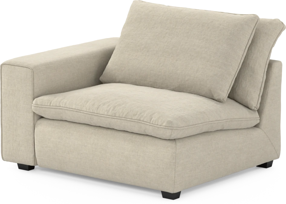 Bellora - 1-sits med armstöd vänster - Beige