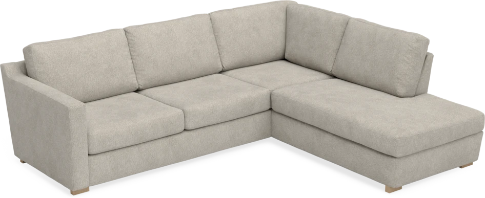 Friday - 2,5-sits soffa med divan höger - Beige