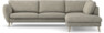 Madison Lux - 3-sits soffa med divan höger - Vit