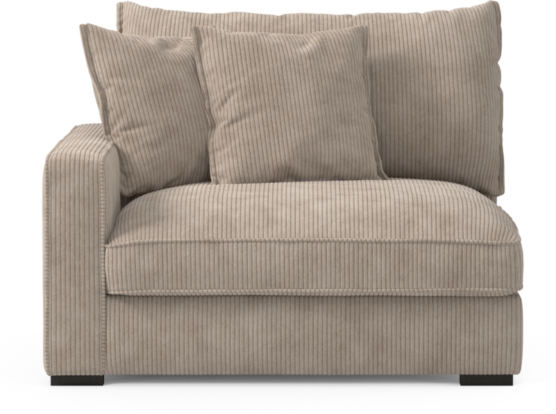 Rossi - 1,5-sits med armstöd vänster - Beige