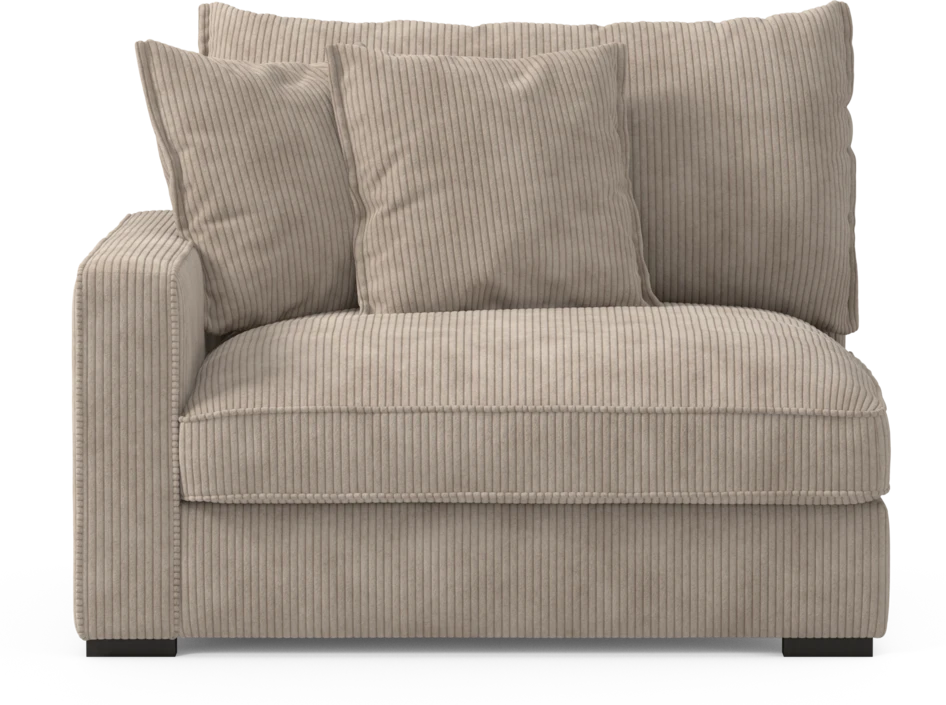 Rossi - 1,5-sits med armstöd vänster - Beige