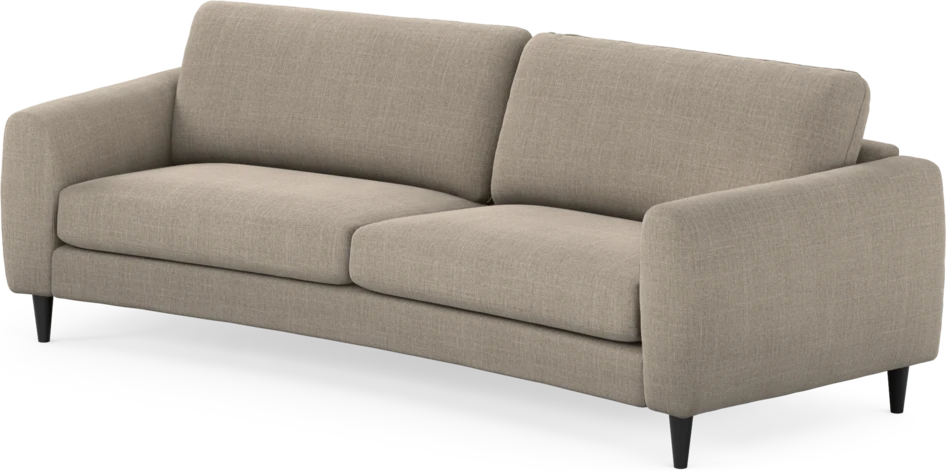 Bridge - 3-sits soffa svängd - Beige