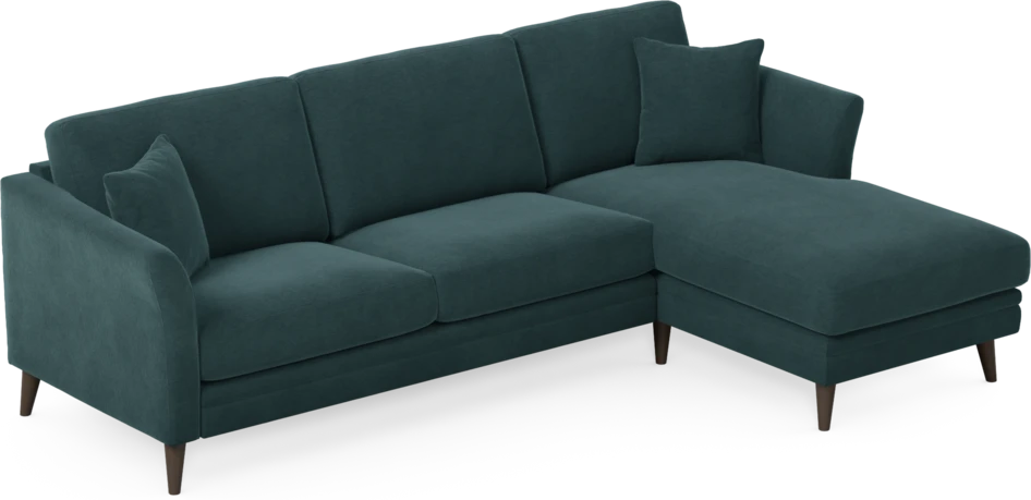 Eden - 2,5-sits soffa med schäslong - Blå
