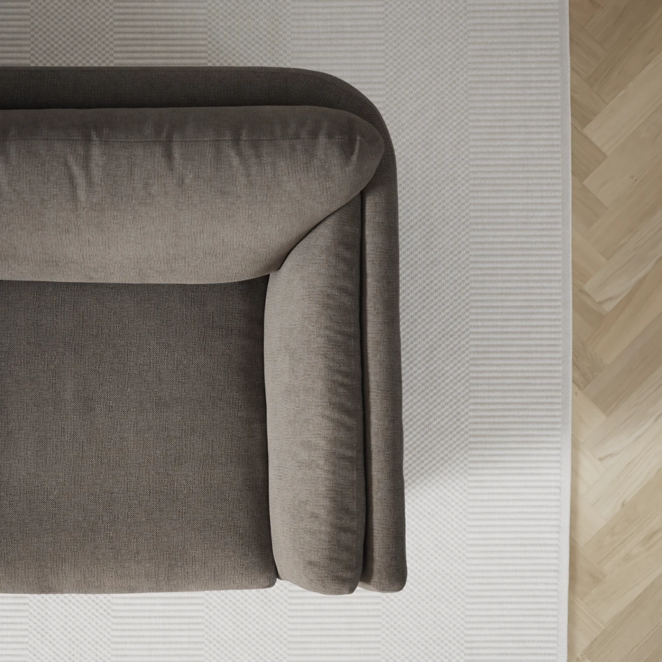 Madison - 2-sits soffa med divan vänster och schäslong höger - Brun
