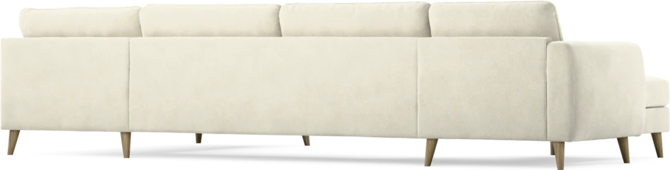 Bridge - 3-sits soffa med schäslong vänster och divan höger - Vit