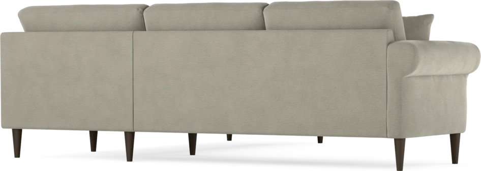Eden - Hörnsoffa, 2,5+2,5-sits - Brun