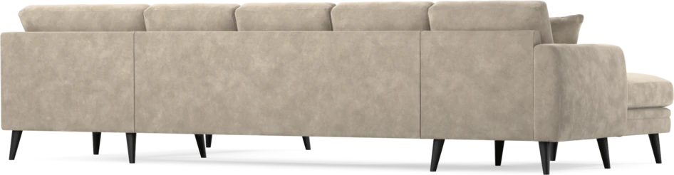 Eden - 3-sits soffa med schäslong vänster och divan höger - Beige