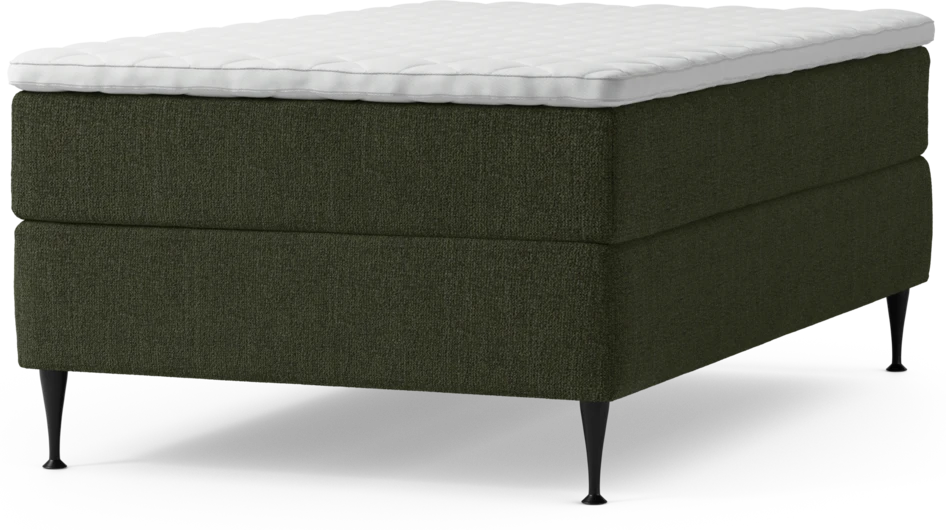 Delux Exclusive - Kontinentalsäng, enkelsäng 120 cm med bäddmadrass och sängben