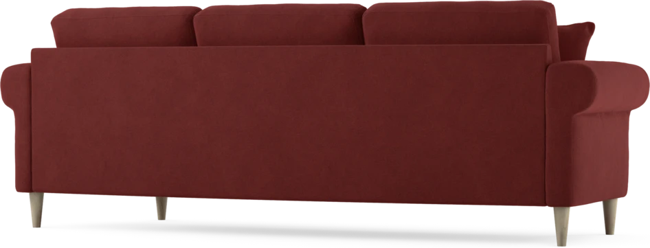 Eden - 3-sits soffa svängd - Röd