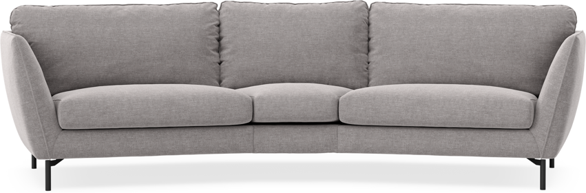 Madison - 3-sits soffa svängd, 90 cm - Grå