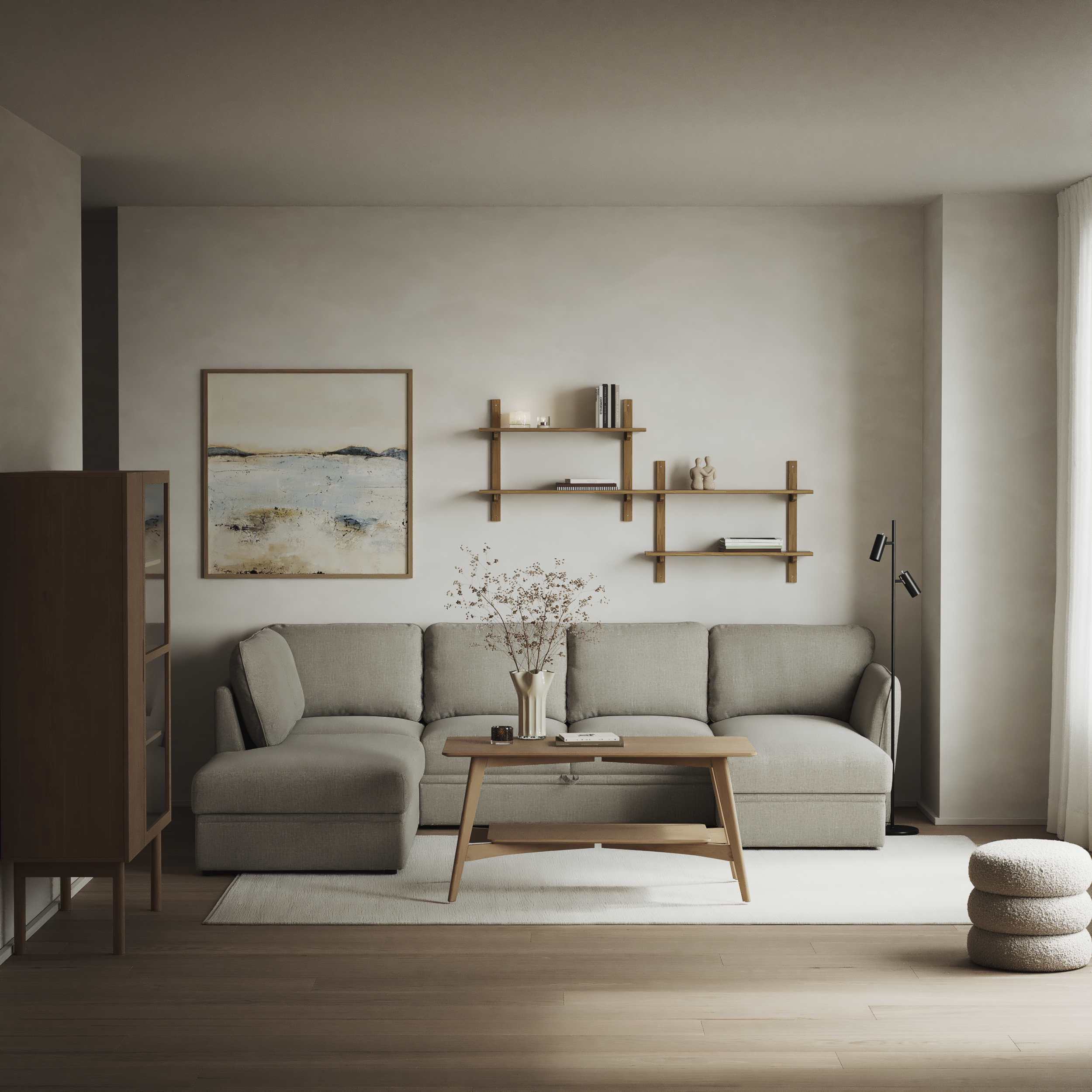 Öland - Bäddsoffa med divan vänster och schäslong höger - inspiration