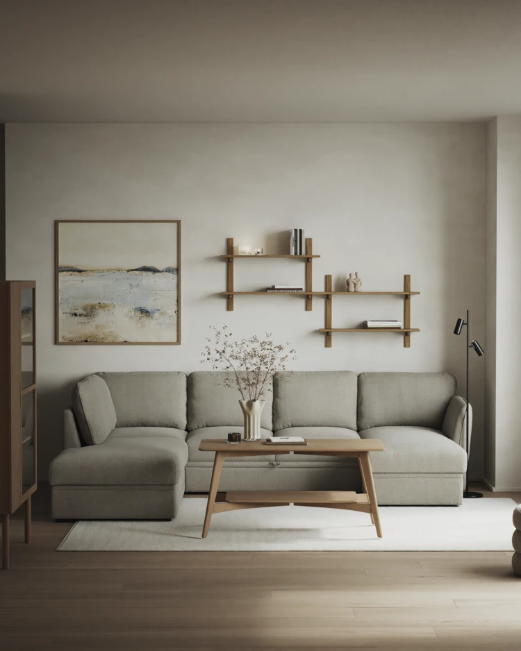 Öland - Bäddsoffa med divan vänster och schäslong höger - inspiration