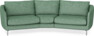 Madison - 3-sits soffa svängd, 90 cm - Turkos