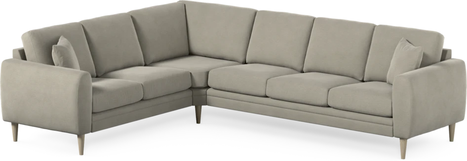 Eden - Hörnsoffa, 2+3-sits - Brun