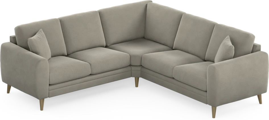 Eden - Hörnsoffa, 2+2-sits - Brun