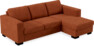 Nevada - 3-sits soffa med flyttbar schäslong - Röd