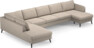 County - 4-sits soffa med divan vänster och schäslong höger - Beige