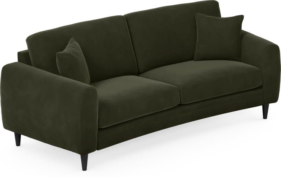 Eden - 2,5-sits soffa svängd - Grön