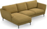Madison Lux - 2-sits soffa med schäslong vänster - Gul