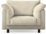 Cherrie - Fåtölj, fast klädsel - Beige