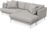 Harper - 4-sits med schäslong XL höger - Vit
