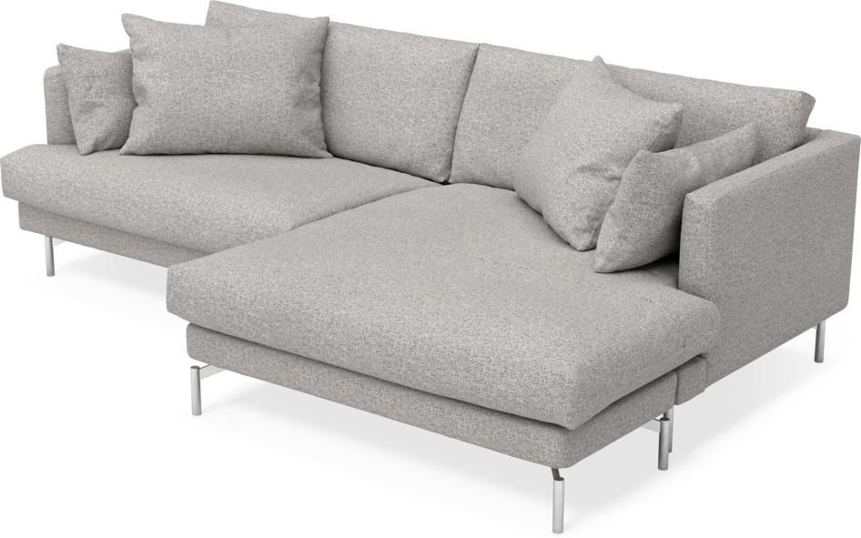 Harper - 4-sits med schäslong XL höger - Vit