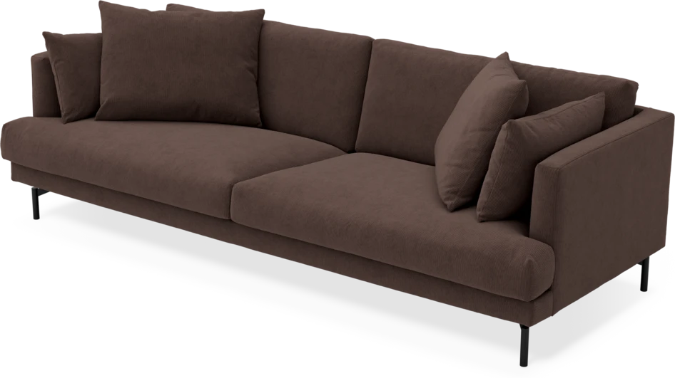 Harper - 4-sits soffa - Brun