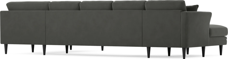 Eden - 3-sits soffa med schäslong vänster och divan höger - Grå