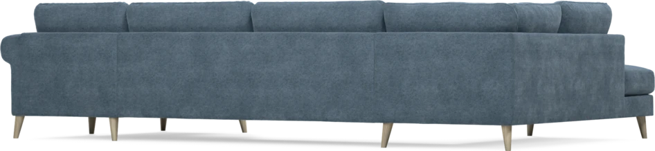 Bridge - 3-sits soffa med divan vänster och schäslong höger - Blå