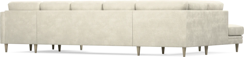 Eden - 3-sits soffa med divan vänster och schäslong höger - Vit