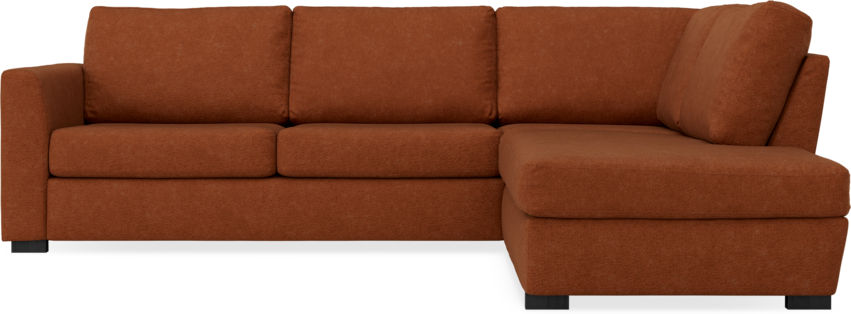 Friday - 2,5-sits soffa med divan höger - Orange