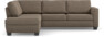 Friday - 2,5-sits soffa med divan vänster - Brun